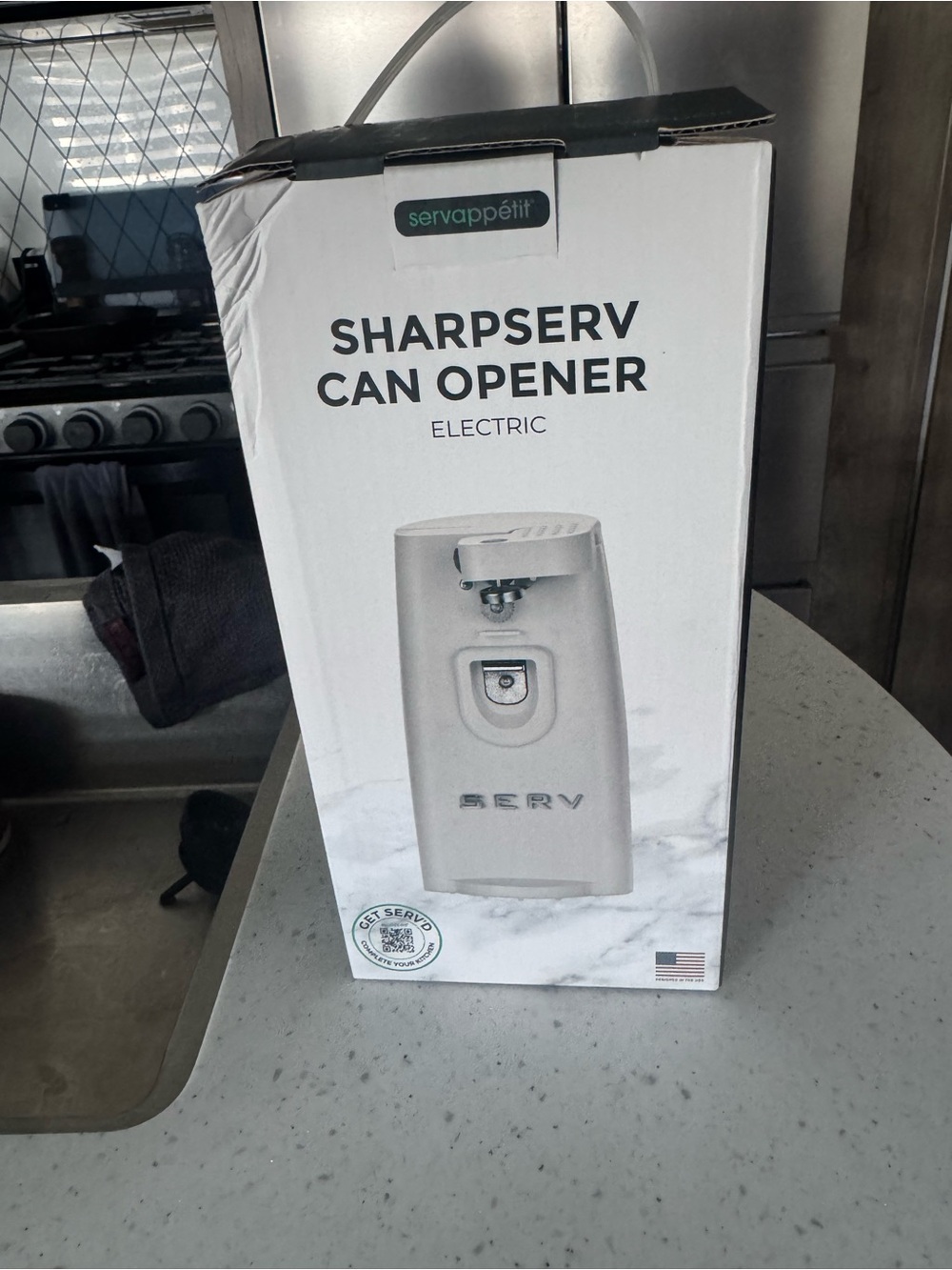 SharpServ Electric Can Opener - White